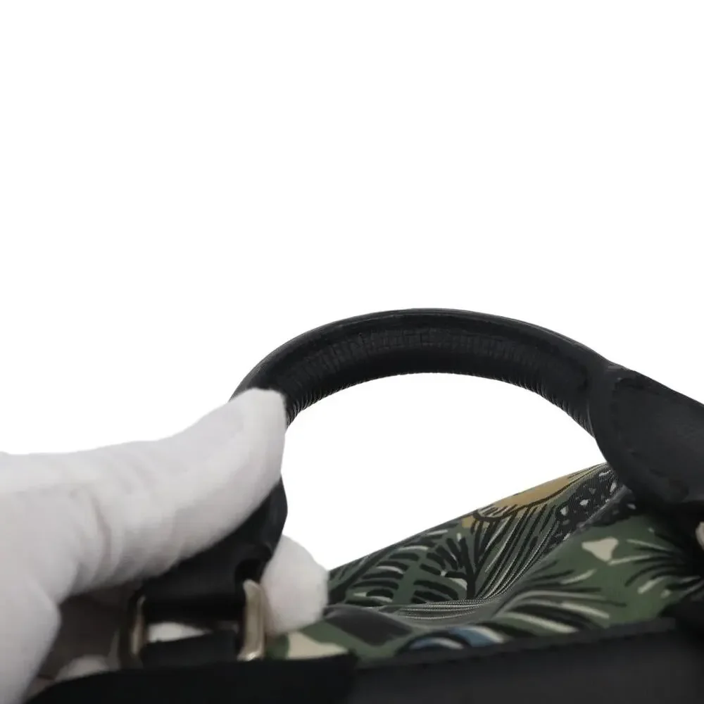 Burberry Nylon Green Silver Backpack
